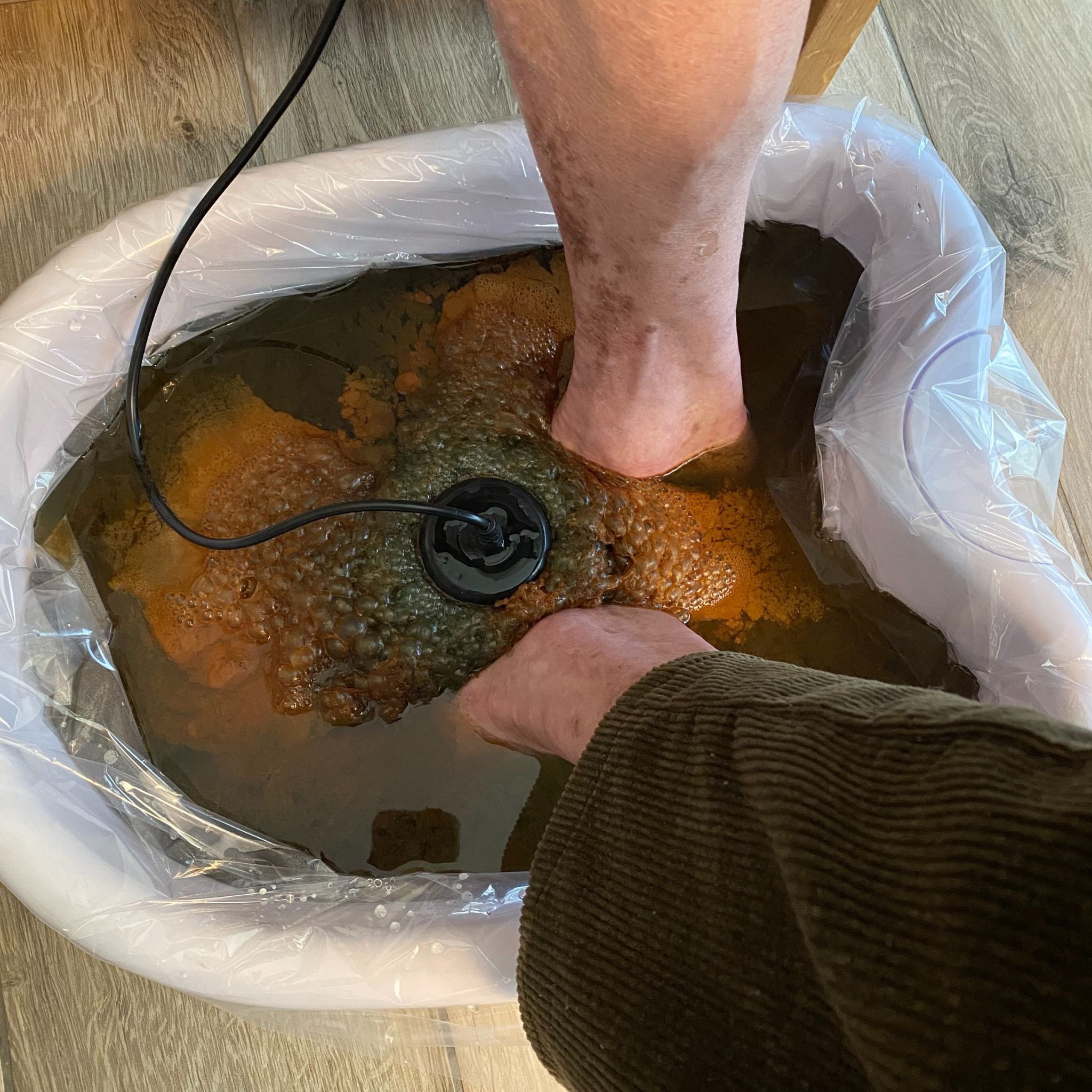 Galvanisches Fußbad