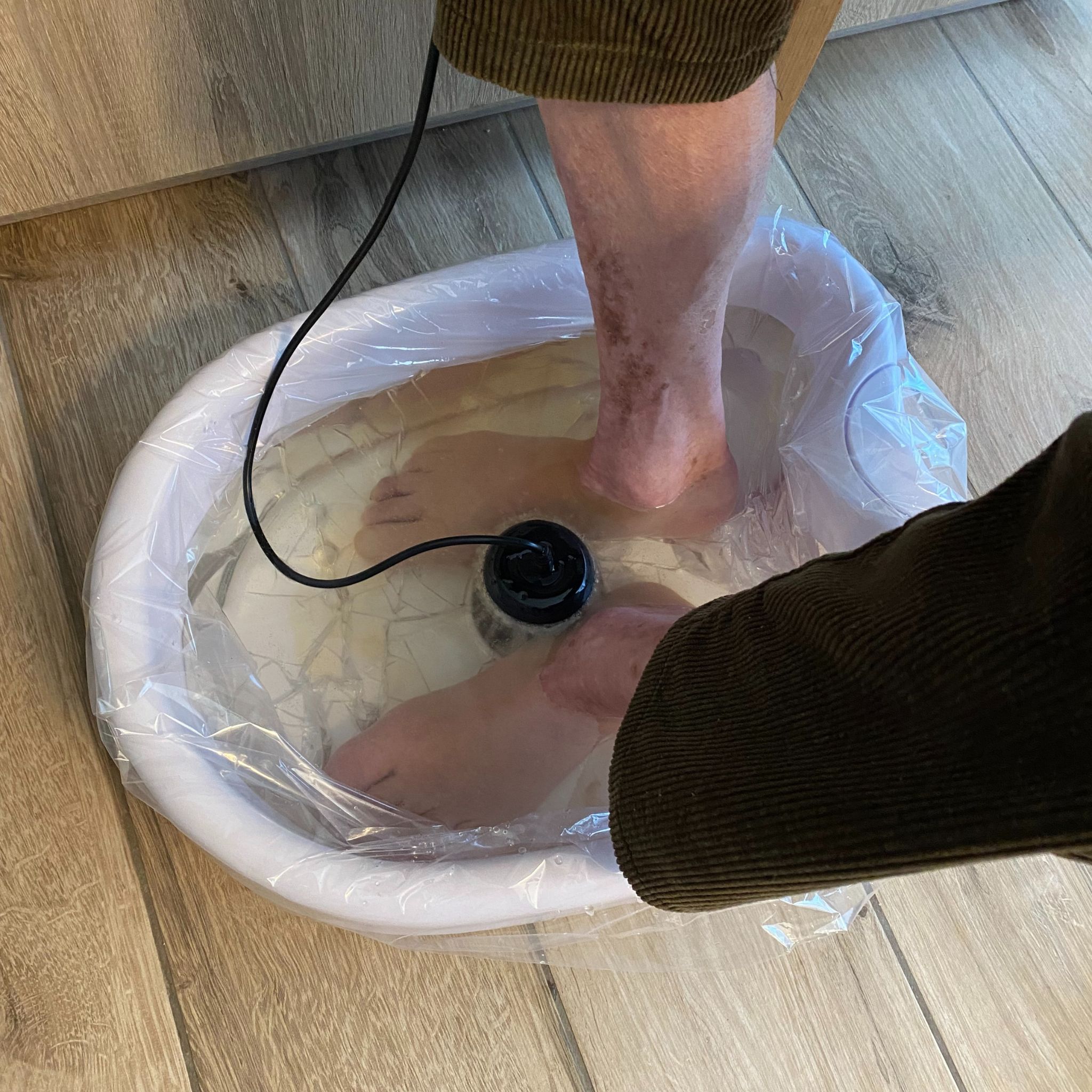 Galvanisches Fußbad